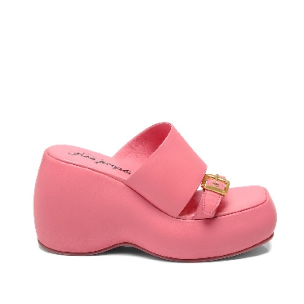 Free People Pink Mule Platforms